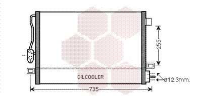 VAN WEZEL Kondensators, Gaisa kond. sistēma 07005100